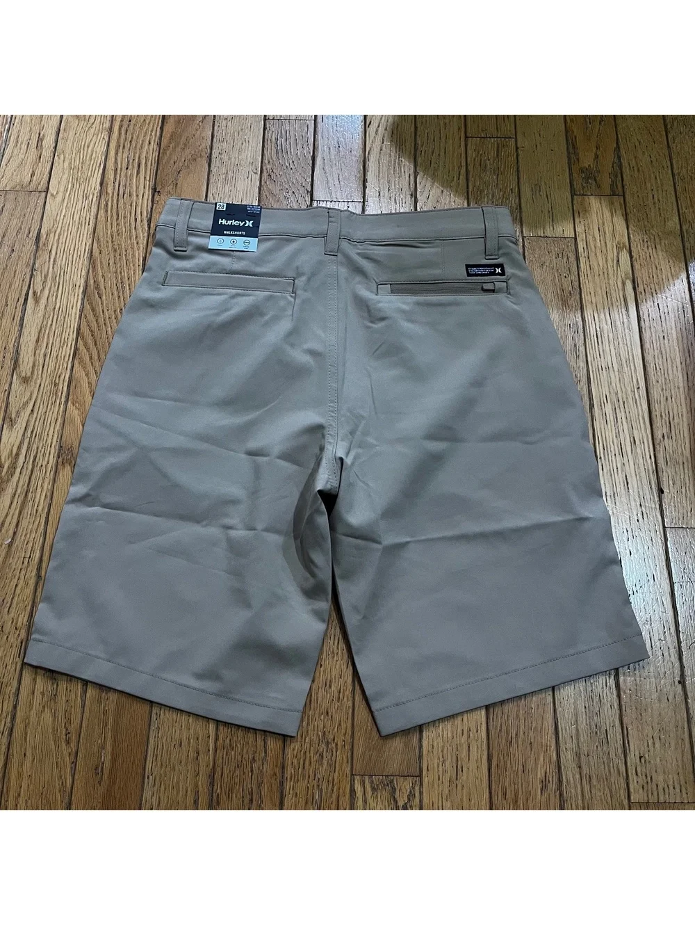 Hurley Men's Hybrid Water-Resistant Khaki Shorts Size 28